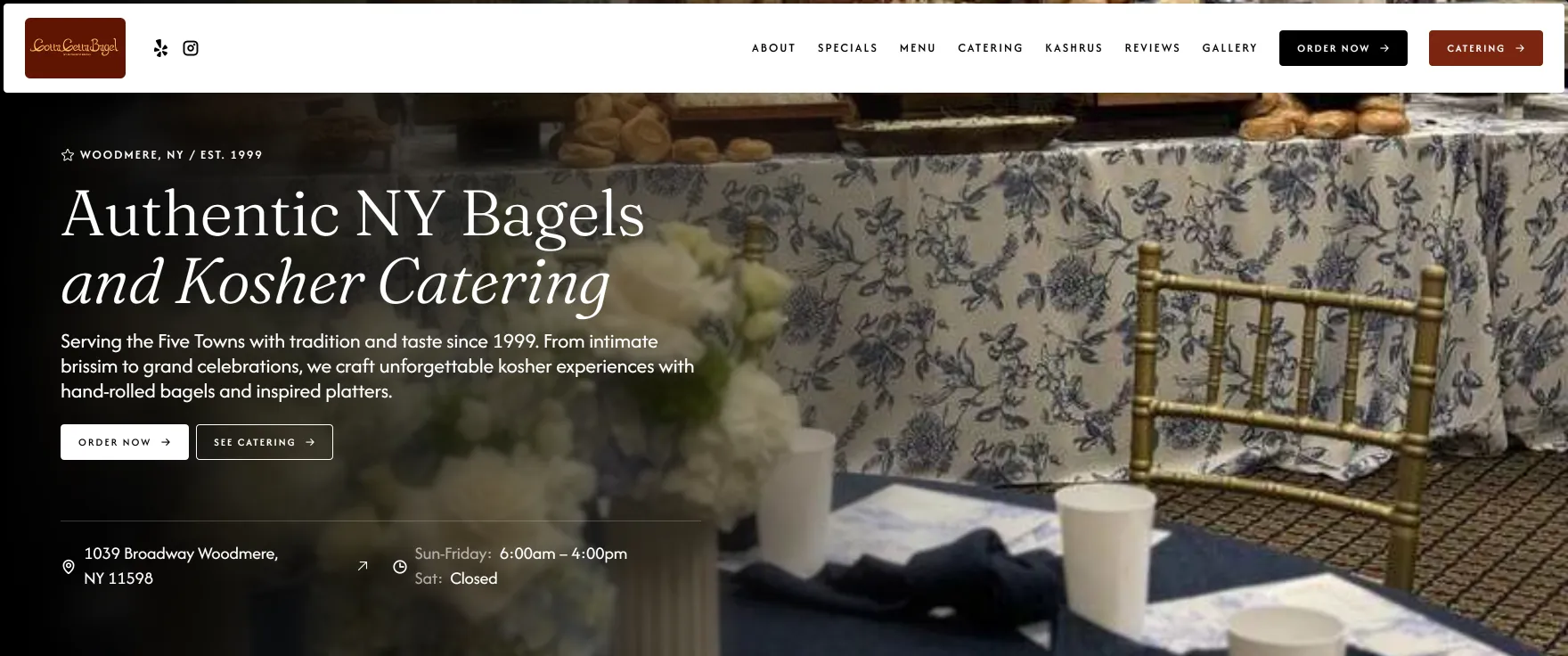 Gotta Getta Bagel, home page